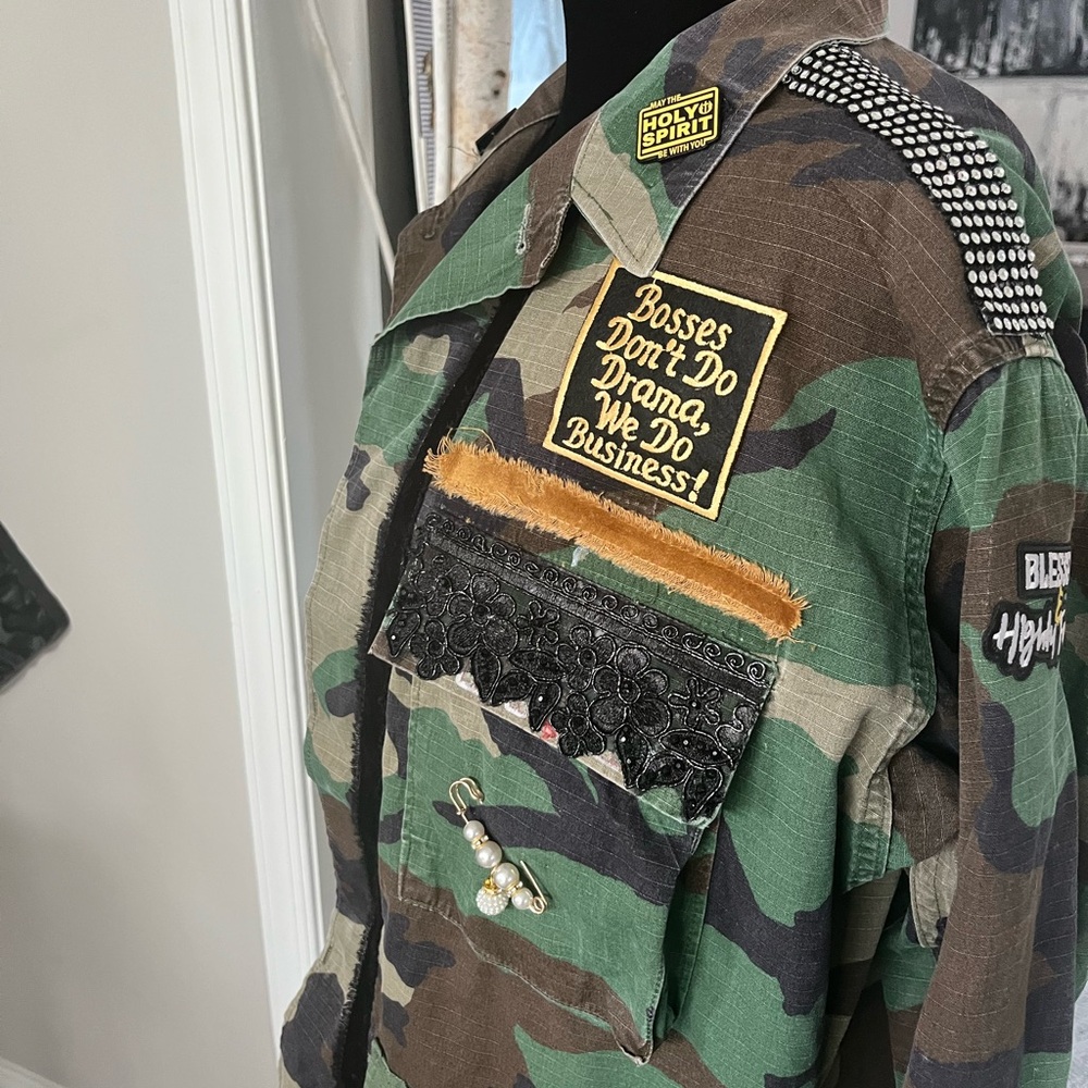 Camouflage Patchwork Jacket - image 2